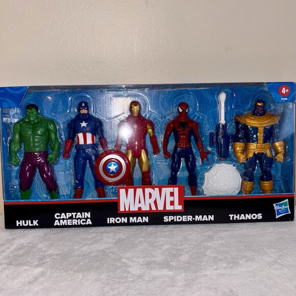 Marvel Avengers 5-Pack 6” Action Figures Set Ironman Spider-man Captain America - Picture 1 of 10